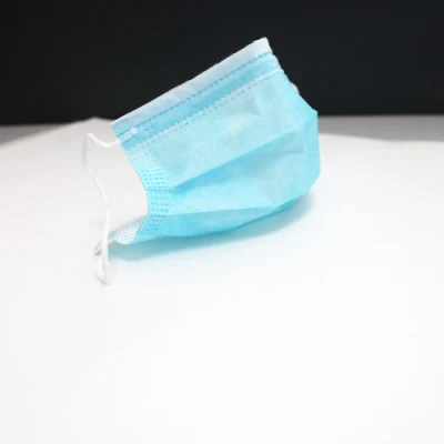 Disposable 3 Ply Blue Color Face Mask Non